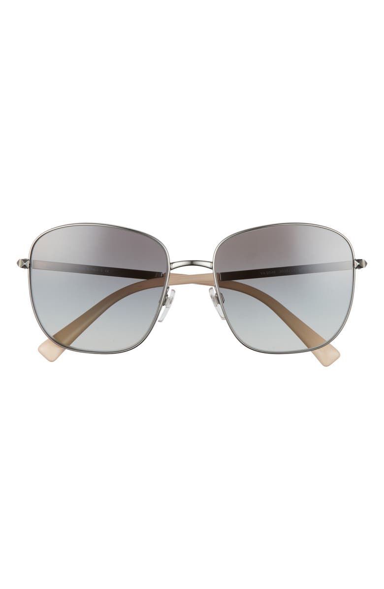 Valentino 57mm Studded Sunglasses, Main, color,