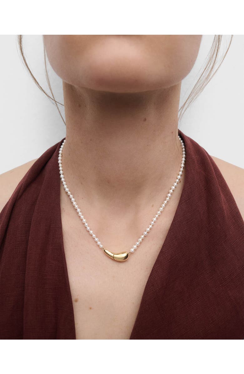 PDPAOLA La Perla Necklace, Alternate, color, White