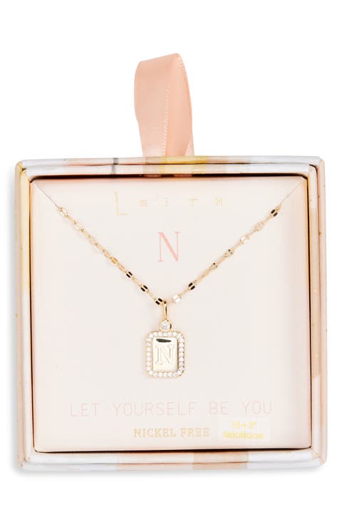 Initial Pendant Necklace