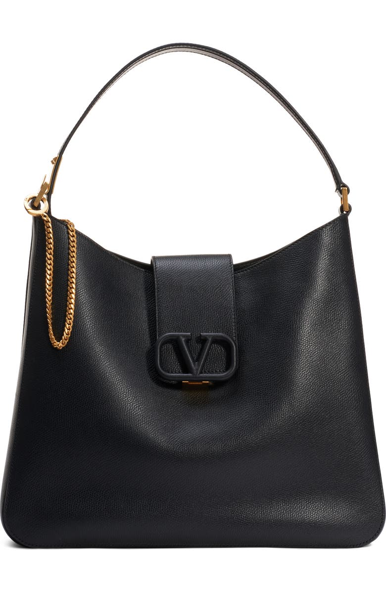 Valentino Garavani VSling Calfskin Hobo Bag, Main, color,