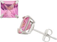 FUZION CREATIONS Princess Cut Stud Earrings