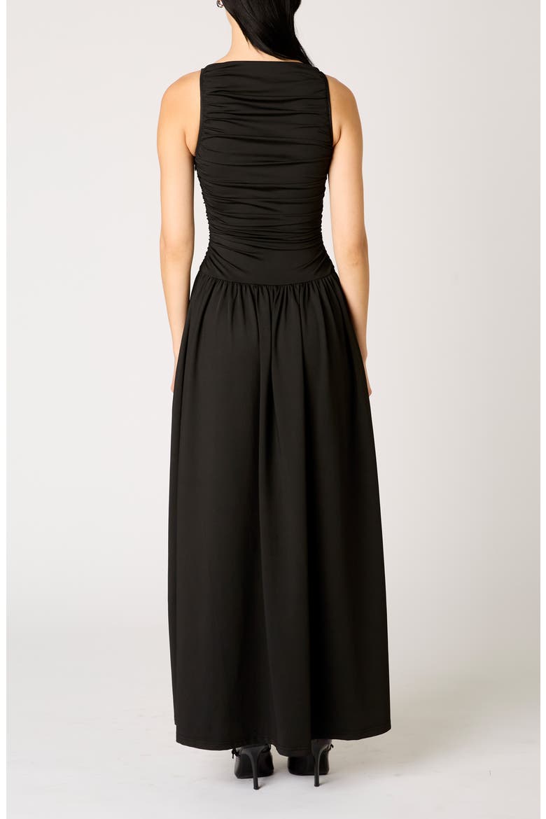 black clea dress Silk Satin Clea Dress in Black