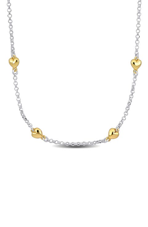 Heart Station Chain Necklace