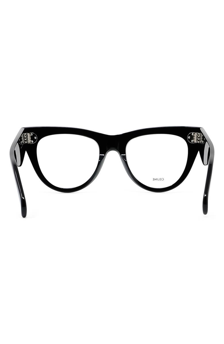 CELINE Bold 3 Dots 52mm Butterfly Reading Glasses, Alternate, color,