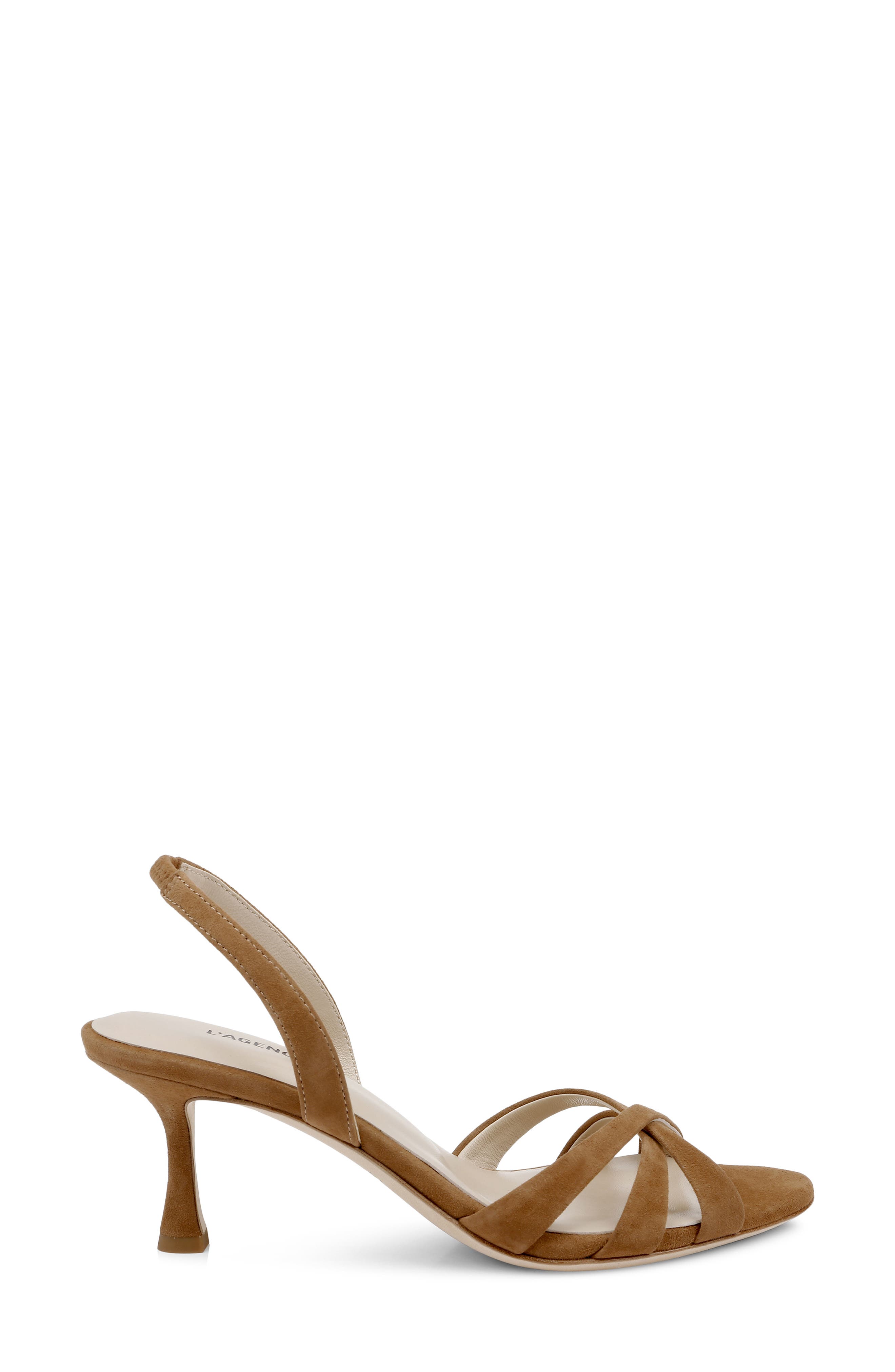 L'AGENCE Colwill Slingback Sandal, Alternate, color, Sand Suede