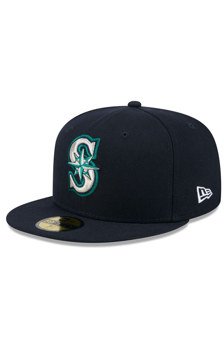New Era Men's New Era Navy Seattle Mariners 2025 Jackie Robinson Day 59FIFTY Fitted Hat, Alternate, color, Navy