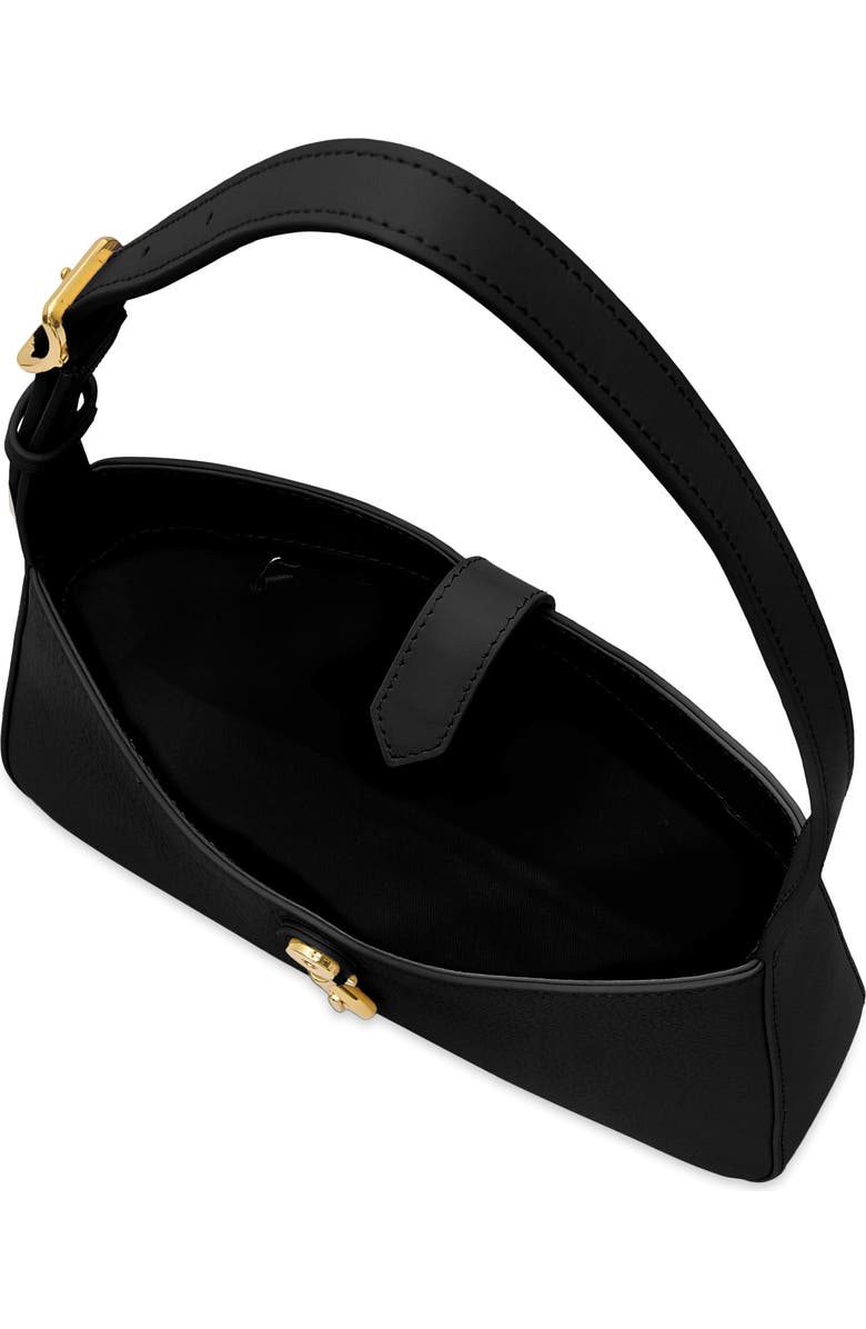 Rebecca Minkoff Small Megan Leather Shoulder Bag, Alternate, color, Black