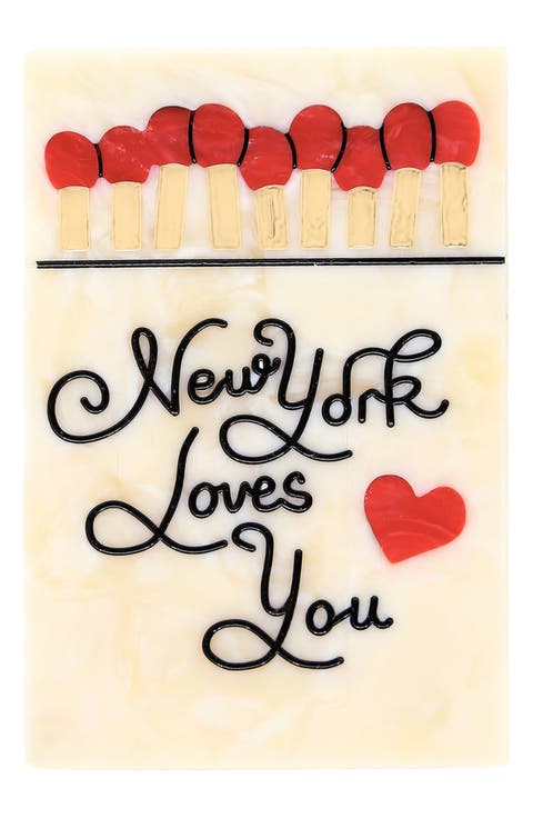 New York Loves You Hand-Painted Tray