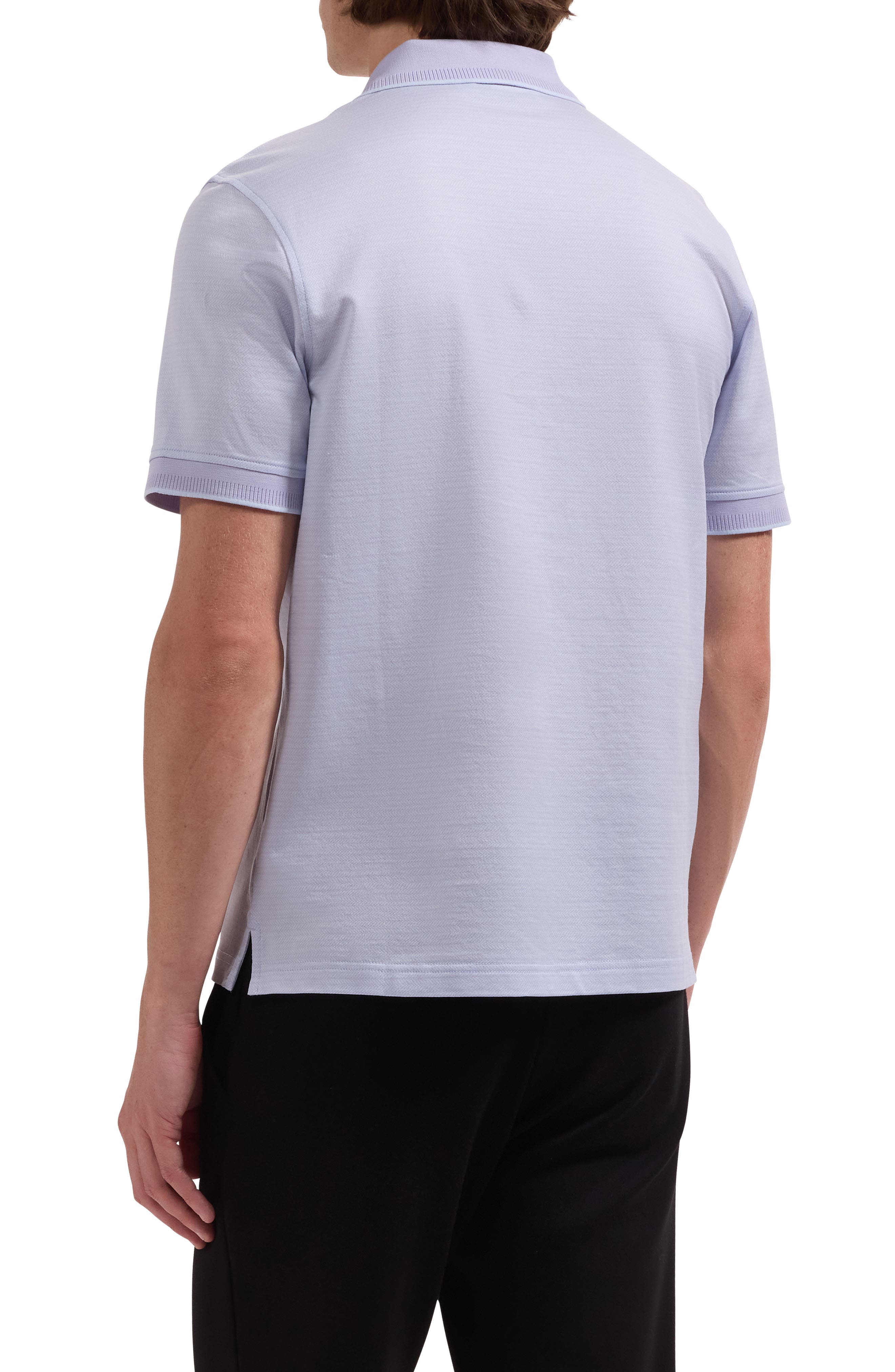 Jacquard Cotton Polo - image 4