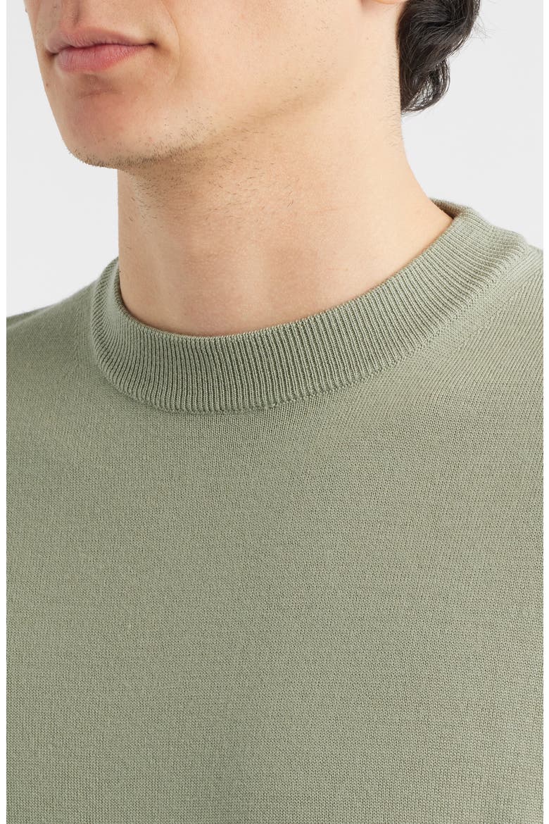 Cashwool® Short Sleeve Crewneck Sweater, Alternate, color, PISTACHE