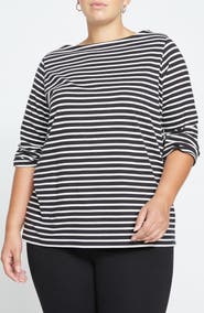Universal Standard Belle Breton Stripe Top