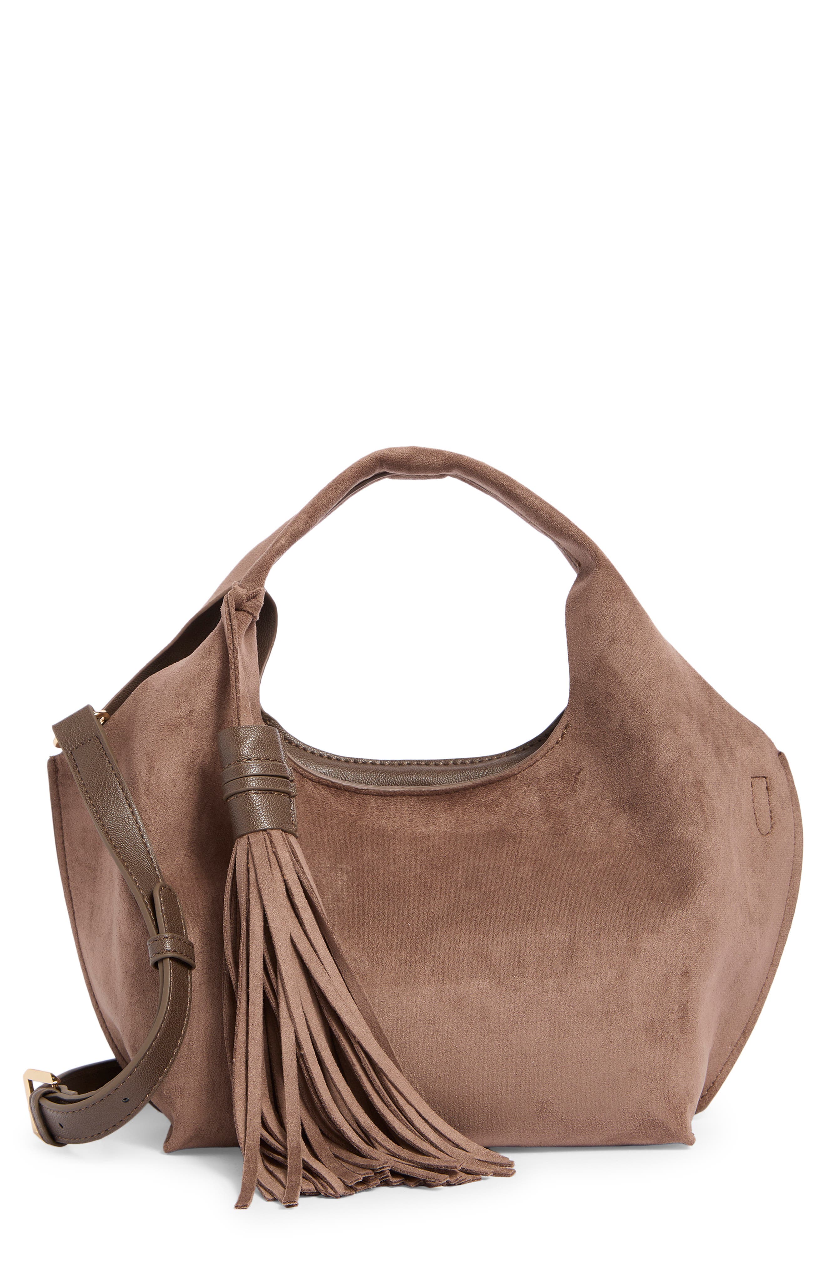 Galen Faux Suede Crossbody Bag