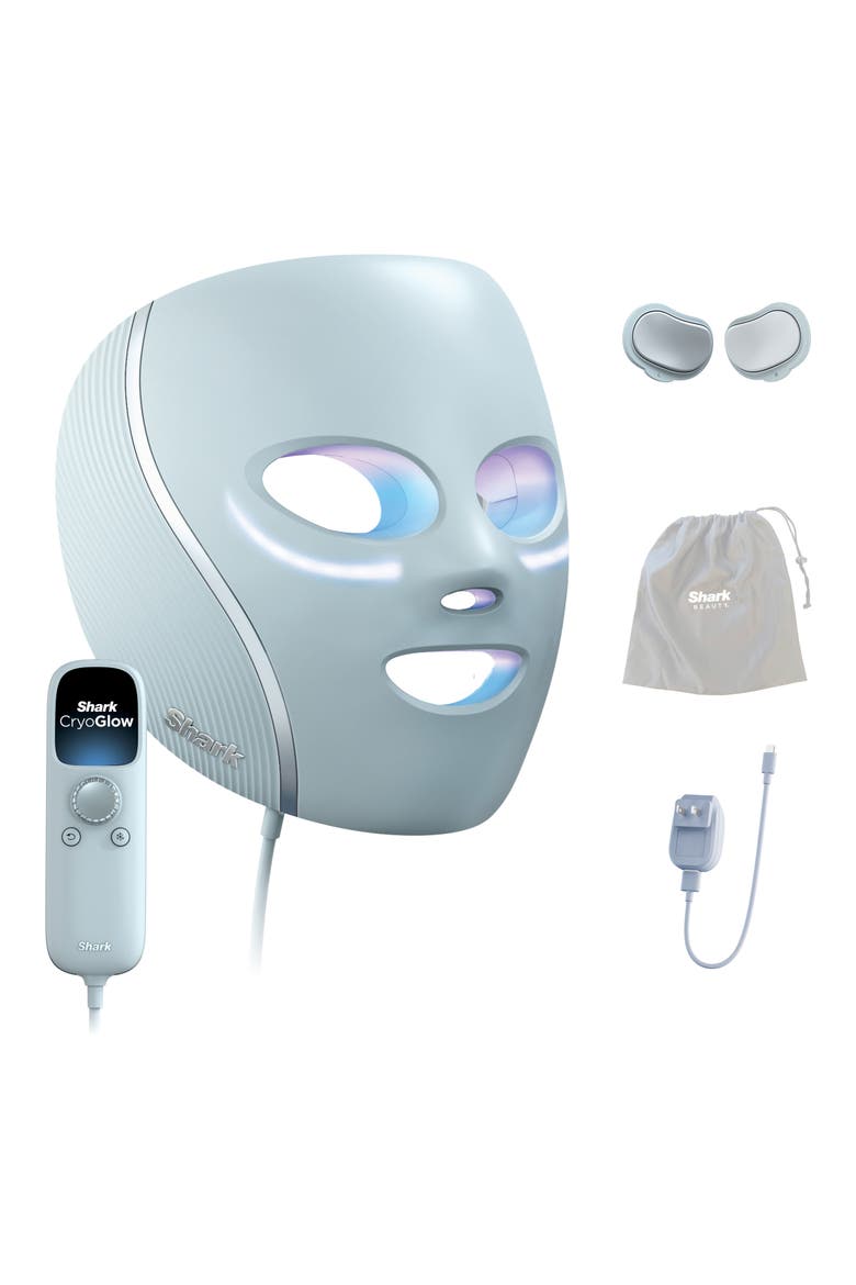 CryoGlow Under-Eye Cooling + LED Anti-Aging Skin Clearing Face Mask, Main, color, BLUE FROST