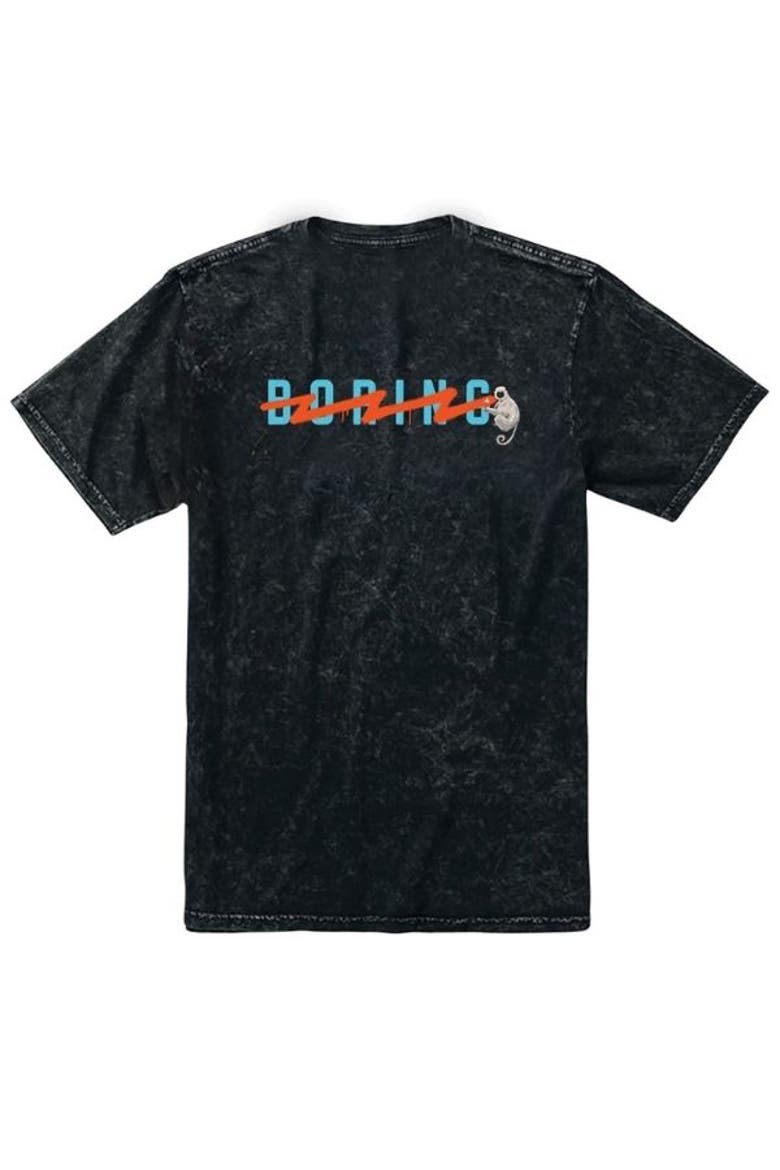 THE BORING TAGLINE - BLACK PRIMO GRAPHIC TEE, Main, color, Black