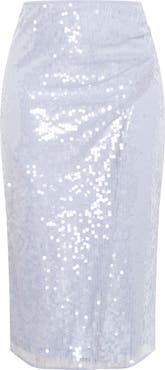 City Chic Sequin Midi Skirt