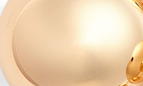 Open Edit Set Of 3 Puffy Hoop Earrings In Gold