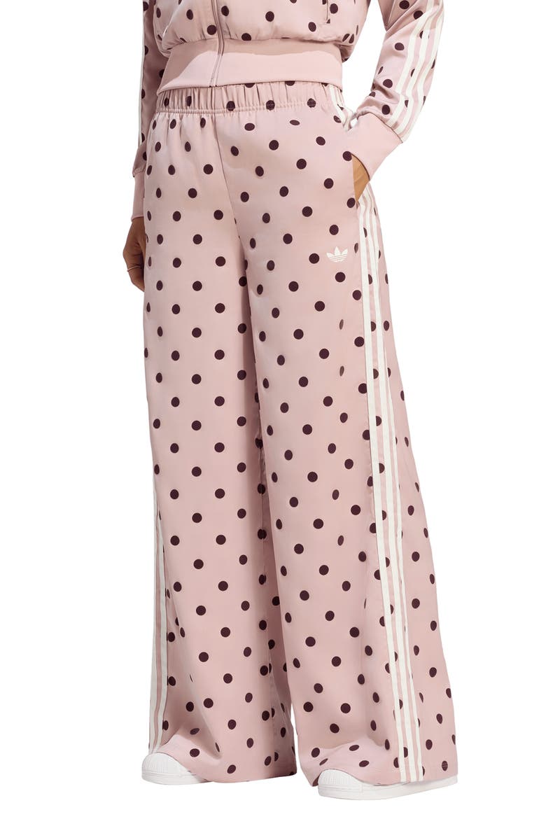 Firebird Polka Dot Wide Leg Track Pants, Main, color, DUAL LILAC