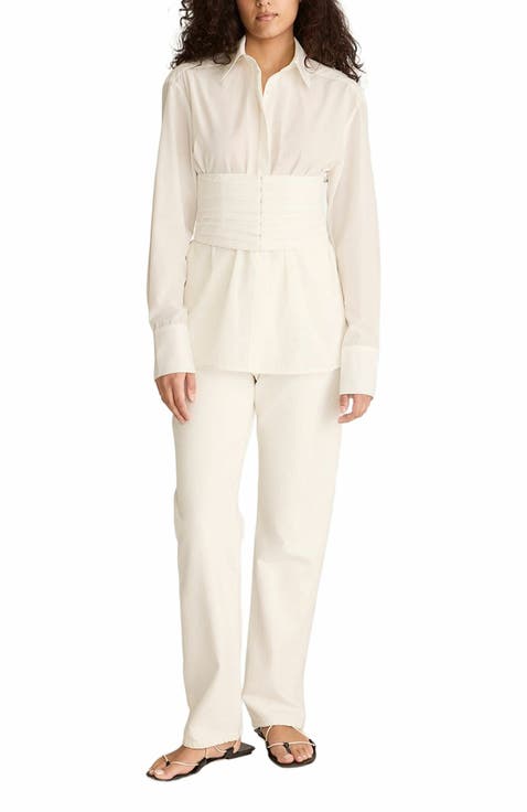 Corseted Button Down