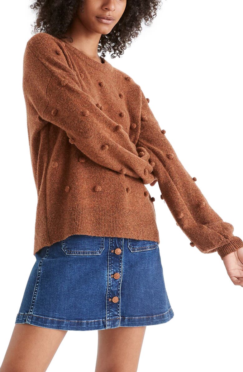 Madewell Brockton Bobble Sweater, Main, color,