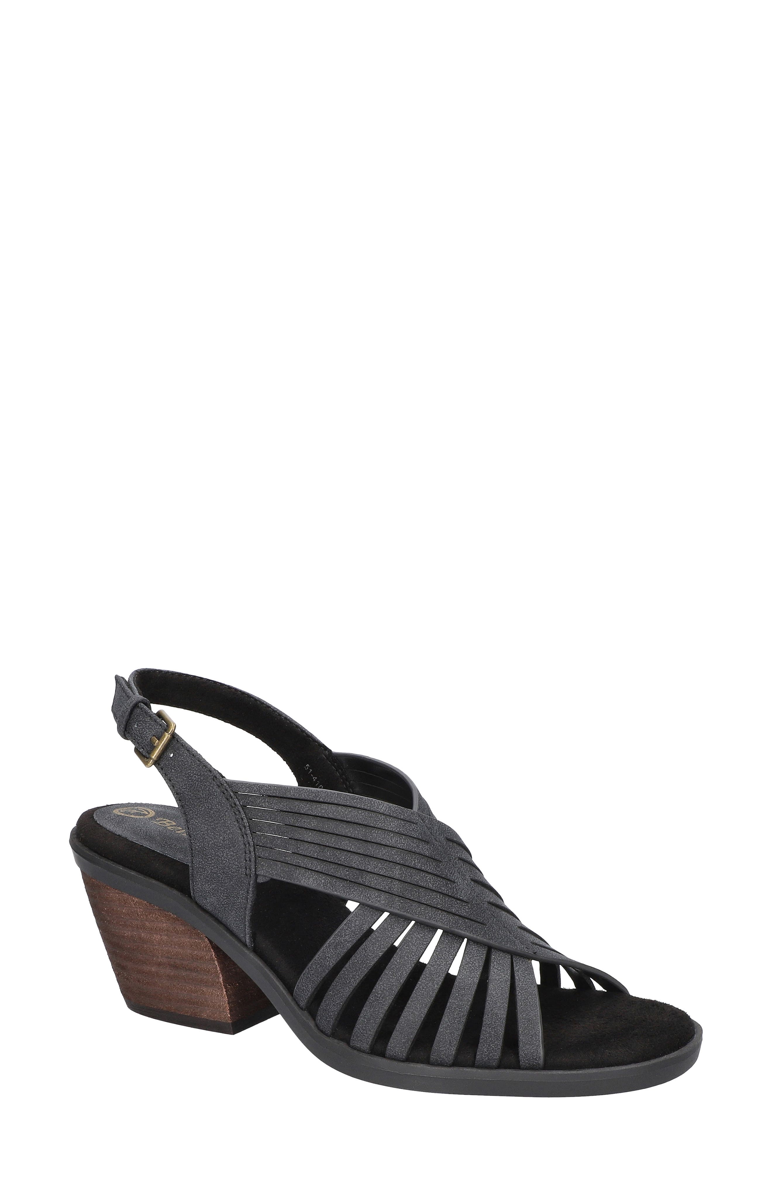 Gena Slingback Sandal, Main, color, BLACK