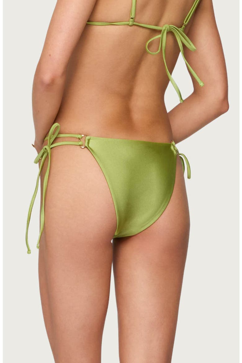 Neve String Bikini Bottoms, Alternate, color, GREEN