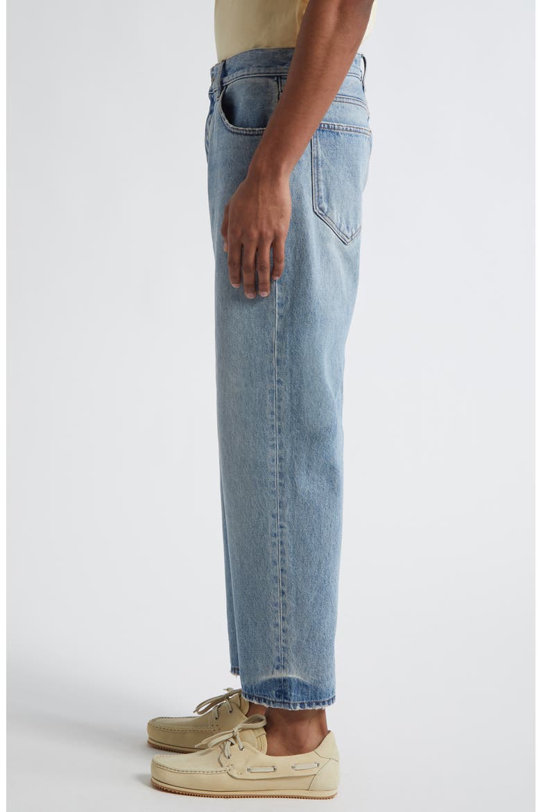 Le De-Nîmes Venice Straight Leg Jeans, Alternate, color, BLUE/ TABAC
