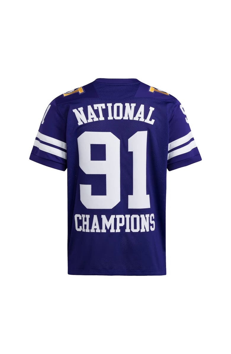 adidas Men's adidas  Purple Washington Huskies 1991 National Championship Anniversary Icon Football Jersey, Alternate, color, Purple