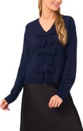 CeCe Bow Front Sweter