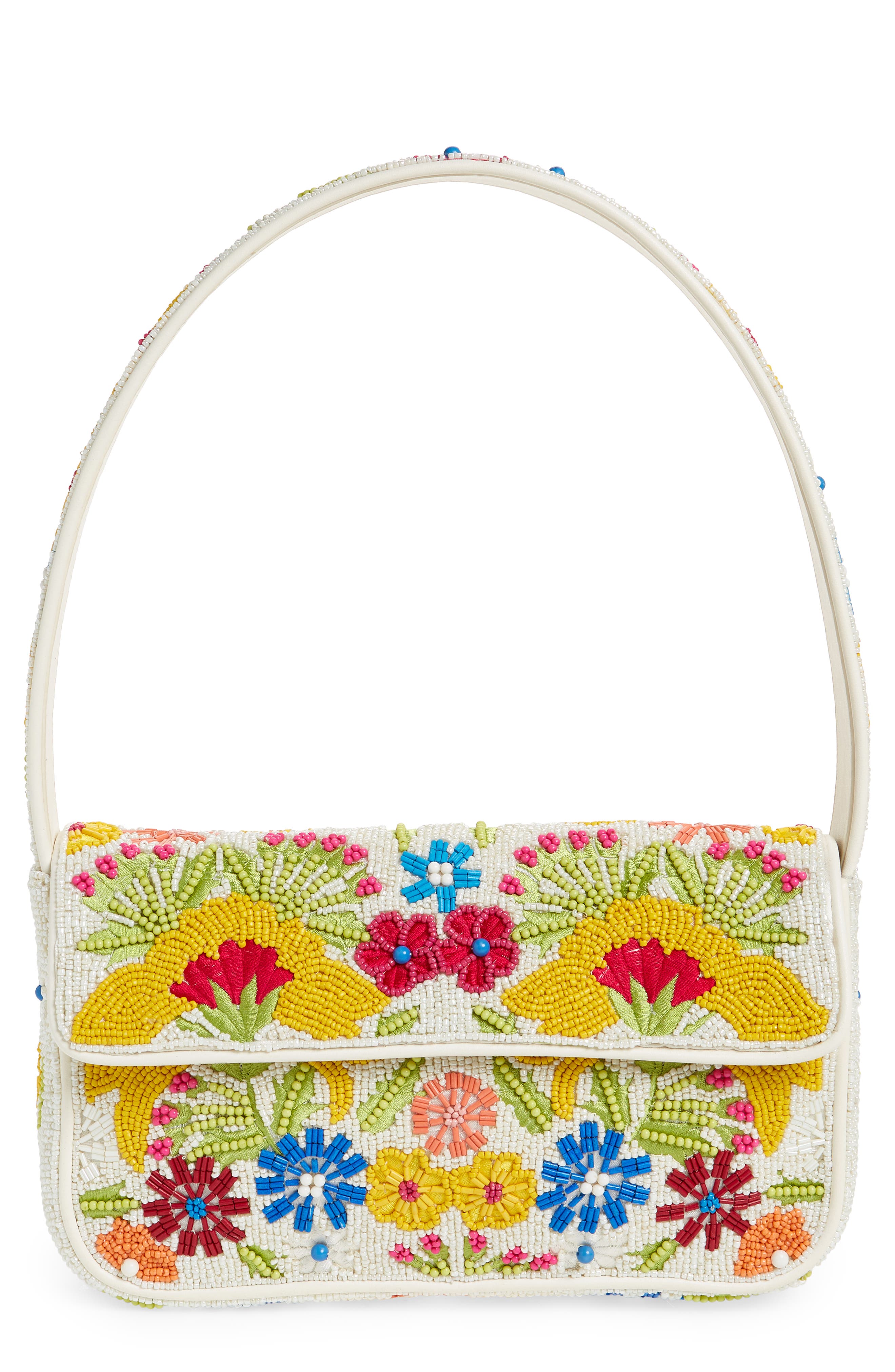 STAUD Tommy Beaded Shoulder Bag, Main, color, 