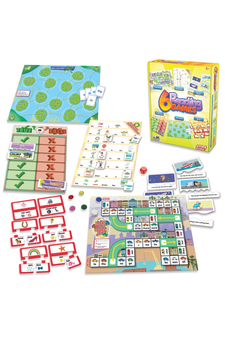 6 Reading Games, Main, color, Multicolored