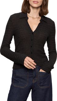 Sanctuary Juno Textured Button-Up Top
