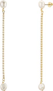 Untamed Petals Sarah Crystal and Pearl Drops