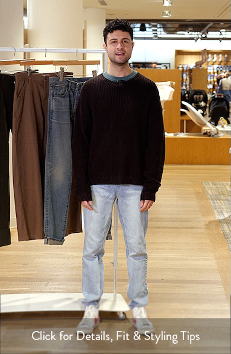 Oversize Cotton Crewneck Sweater, sales video thumbnail