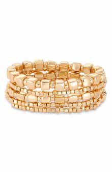 Nordstrom Set of 5 Beaded Stretch Bracelets