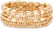 Nordstrom Set of 5 Beaded Stretch Bracelets
