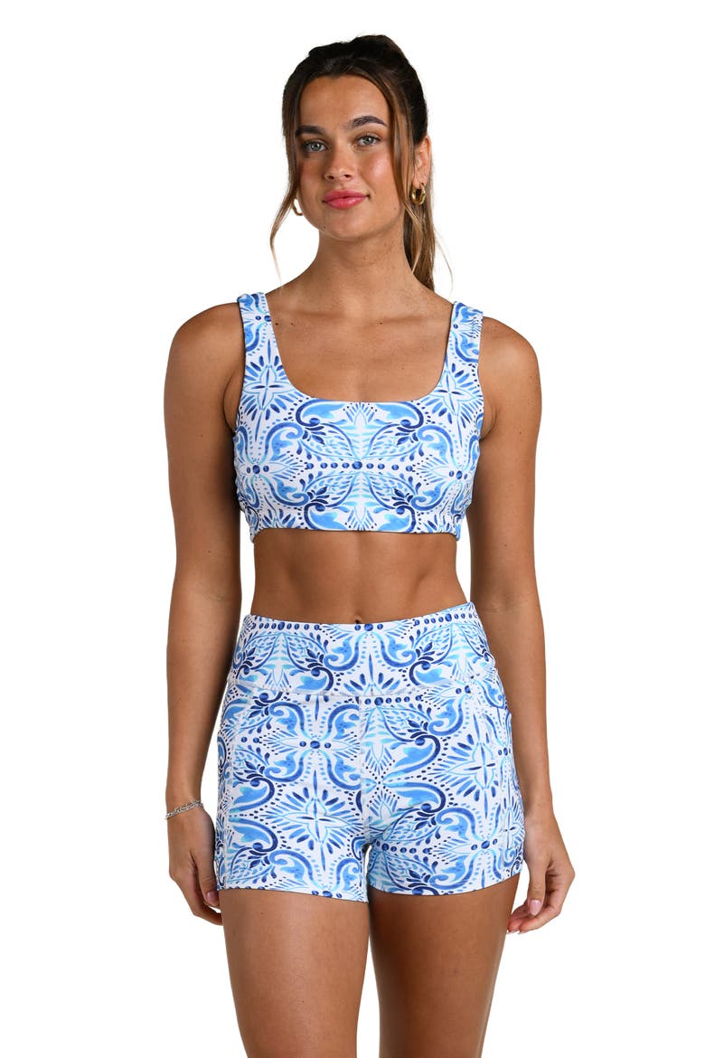 Blue Tile Sports Bra, Alternate, color, PACIFIC BLUE