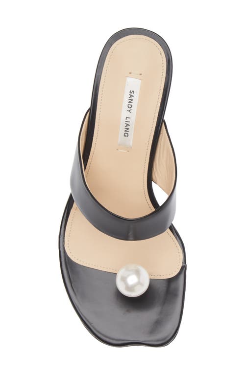 Sandy Liang Pearl Slide Sandal In Animal Print