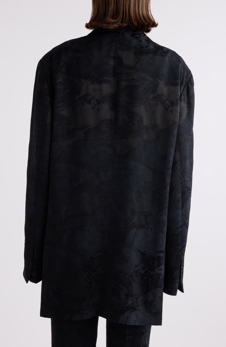 Dries Van Noten Basti Floral Jacquard Oversize Satin Blazer, Alternate, color, 