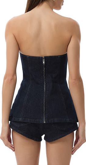 Janie Strapless Denim Top