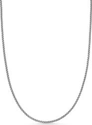 David Yurman Box Chain Necklace in Sterling Silver with 14K Yellow Gold Accent, 1.7mm