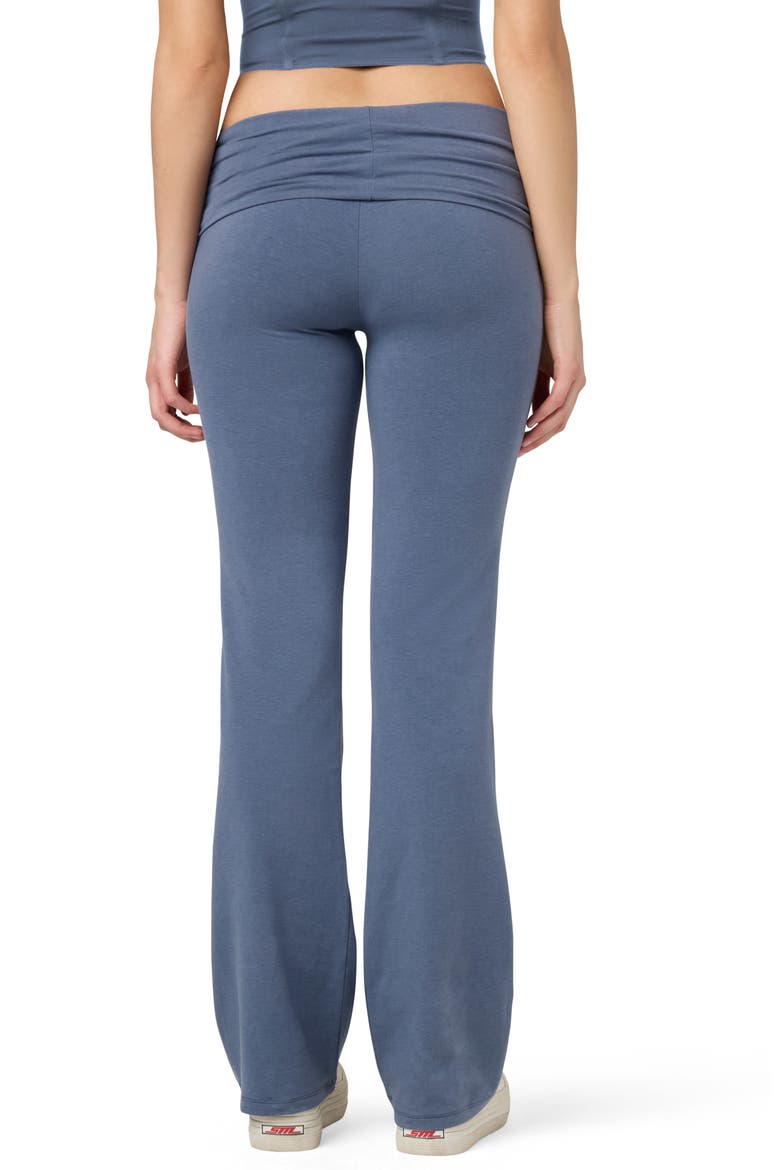 Softie Cotton Blend Fold Over Pants, Alternate, color, GRISAILLE