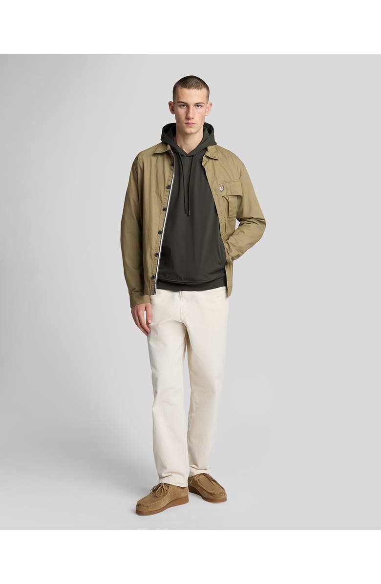 Lyle & Scott Softshell Hybrid Pullover Hoodie, Alternate, color, Gunmetal