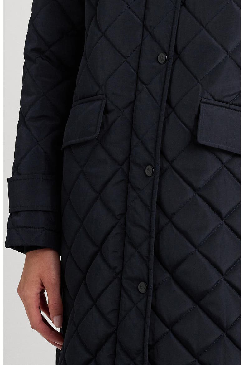 Quilted Coat, Alternate, color, BLACK