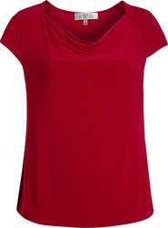 KASPER Cowl Neck Top