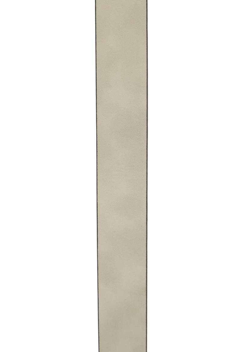 Plaque Faux Leather Belt, Alternate, color, GREY REV BLACK