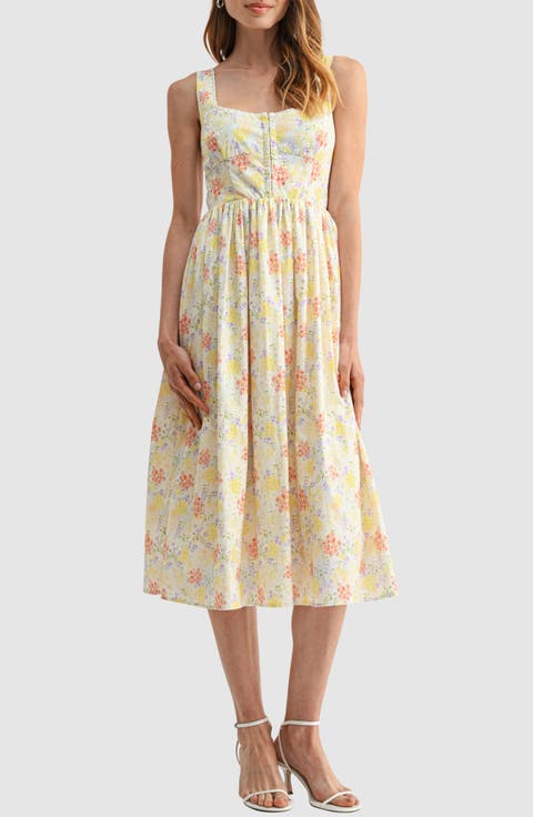 <p>Corset A-Line Midi Dress</p>