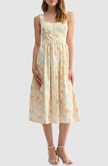 Lush <p>Corset A-Line Midi Dress</p> | Nordstromrack Lush <p>Corset A-Line Midi Dress</p> | Nordstromrack