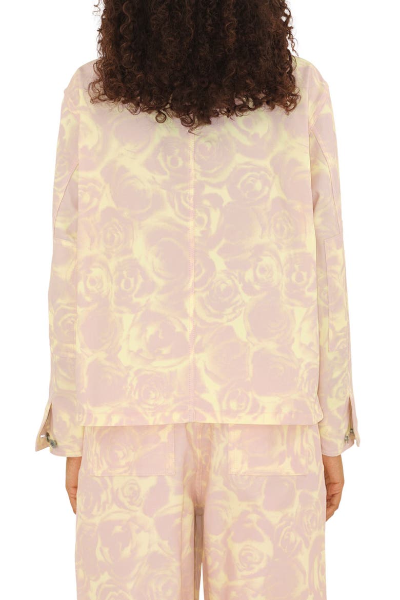 Rose Print Shirt Jacket, Alternate, color, CAMEO IP PATTERN