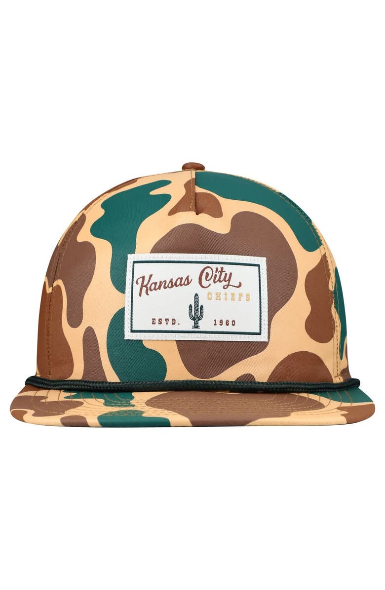 New Era Men's New Era  Camo Kansas City Chiefs Duck Rope 19TWENTY Snapback Hat, Alternate, color, Camo