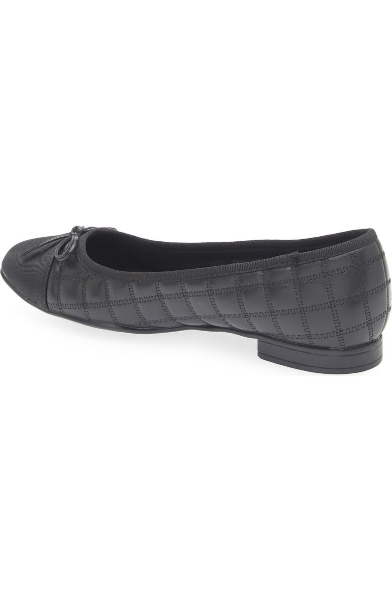 T Tahari Chateau Cap Toe Quilted Flat, Alternate, color,